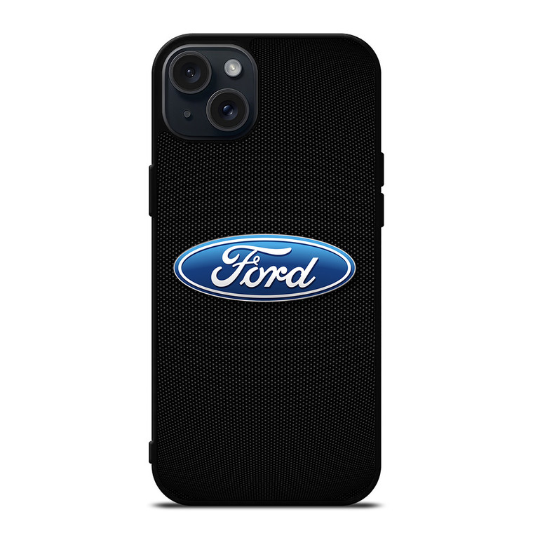 FORD CARBON FIBER iPhone 15 Plus Case Cover