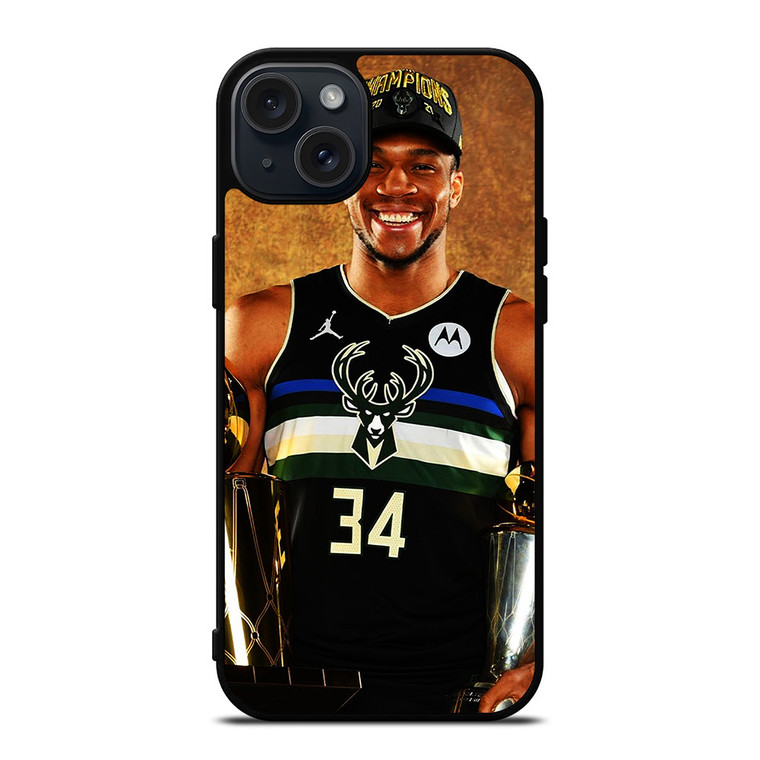 GIANNIS ANTETOKOUNMPO BUCKS 34 iPhone 15 Plus Case Cover