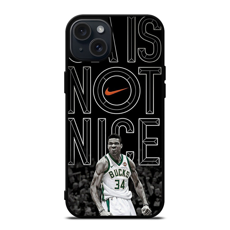GIANNIS ANTETOKOUNMPO BUCKS iPhone 15 Plus Case Cover