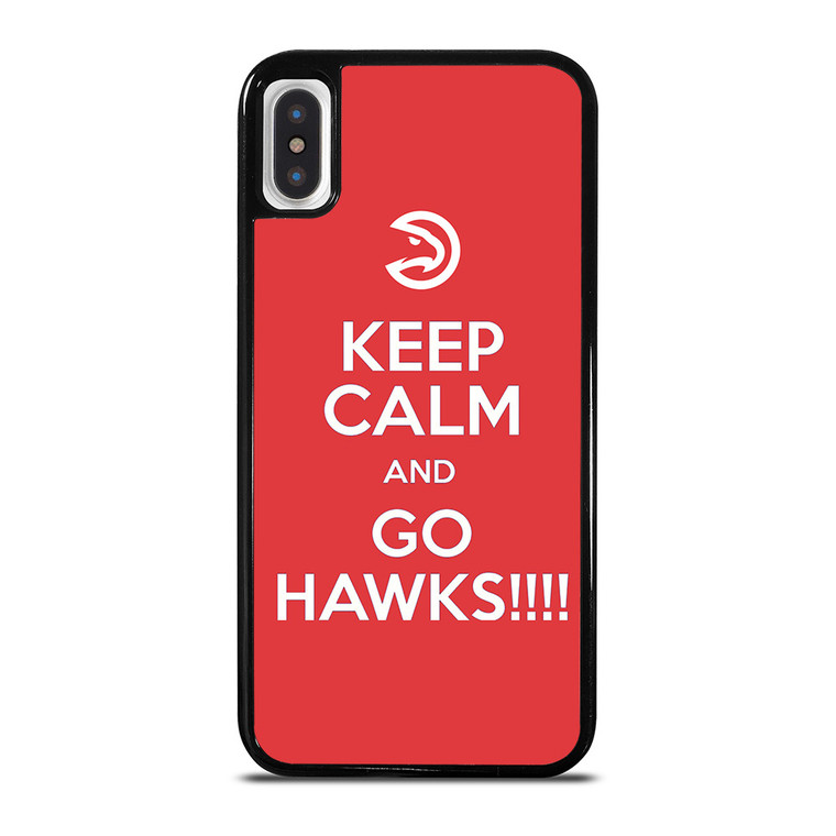 KEEP CALM AND GO ATLANTA HAWKS iPhone X / XS Case Cover