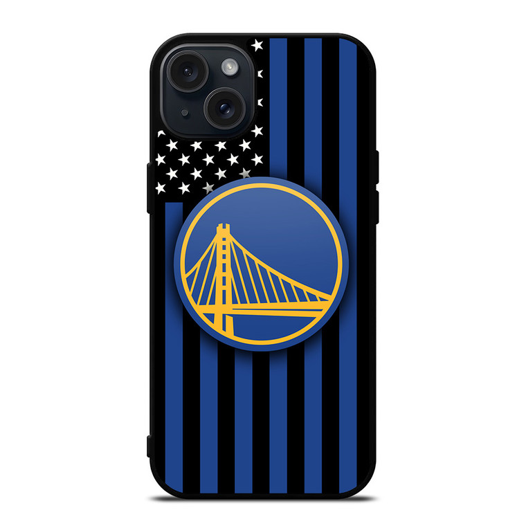 GOLDEN STATE WARRIORS NBA USA FLAG iPhone 15 Plus Case Cover