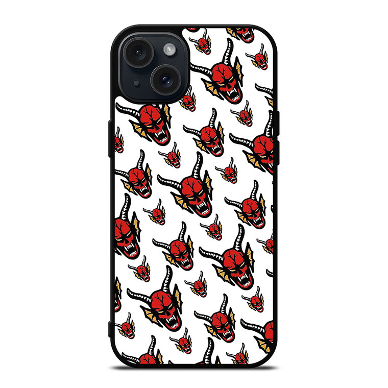 HELLFIRE CLUB STRANGER THINGS PATTERN iPhone 15 Plus Case Cover