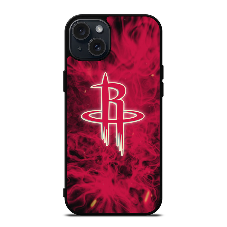 HOUSTON ROCKET BASKETBALL NBA FIRE iPhone 15 Plus Case Cover