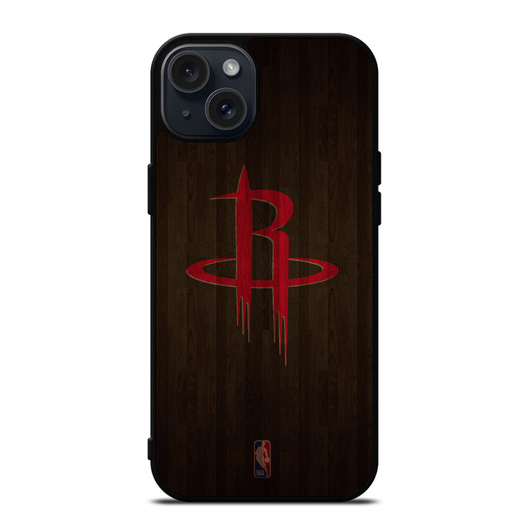 HOUSTON ROCKETS BASKETBALL COURT NBA iPhone 15 Plus Case Cover