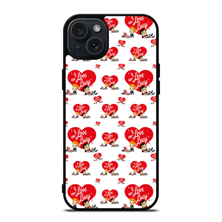 I LOVE LUCY CARTOON PATTERN iPhone 15 Plus Case Cover