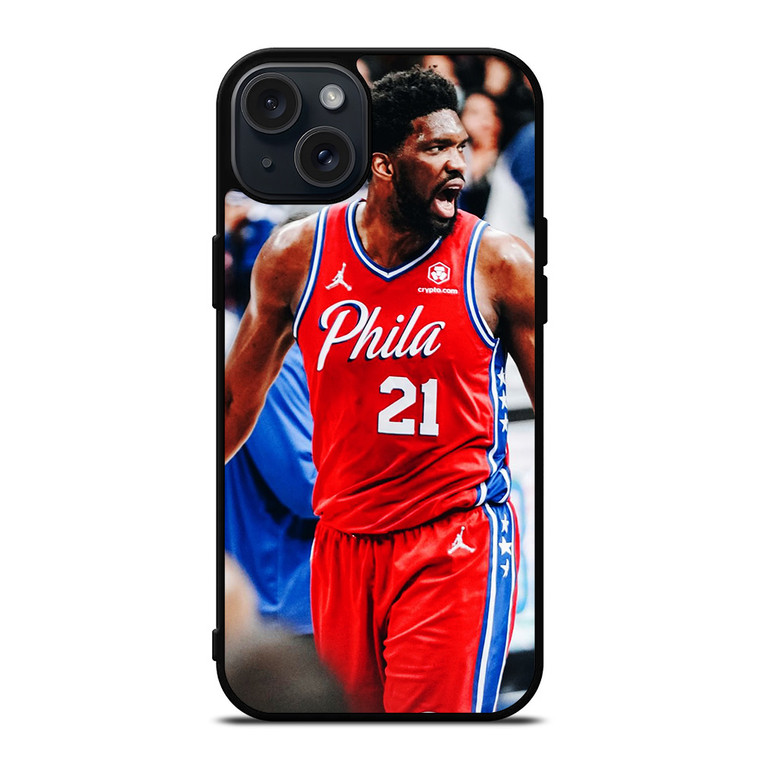 JOEL EMBIID PHILADELPHIA SIXERS 3 iPhone 15 Plus Case Cover
