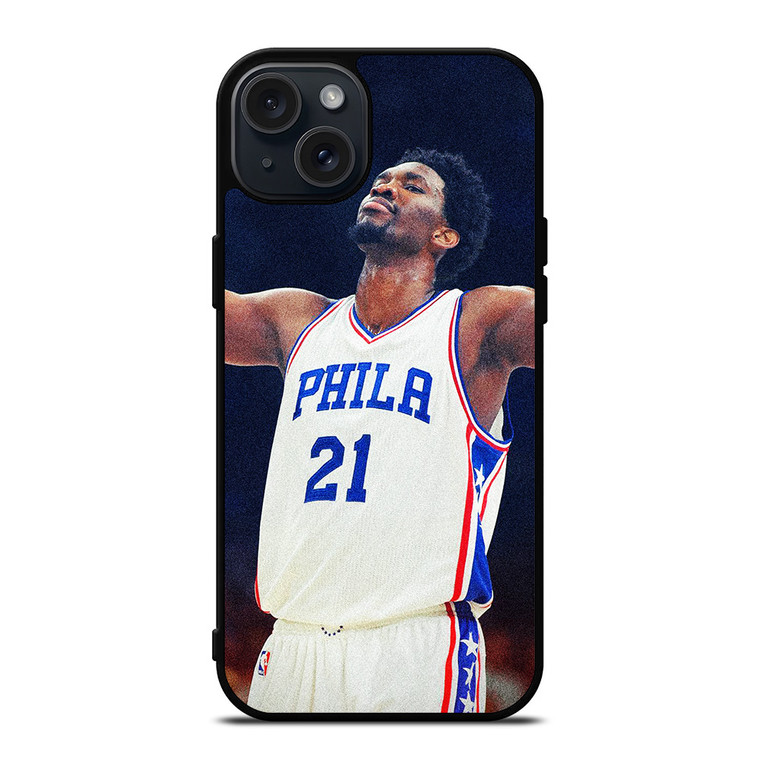 JOEL EMBIID PHILADELPHIA SIXERS iPhone 15 Plus Case Cover
