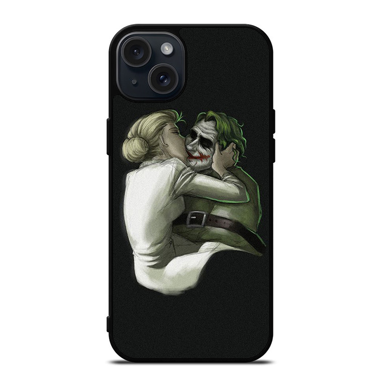 JOKER HARLEY QUINN KISSING iPhone 15 Plus Case Cover