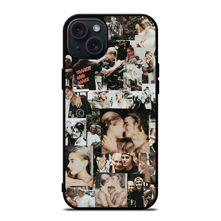 JUSTIN AND HAILEY BIEBER COLLAGE 2 iPhone 15 Plus Case Cover