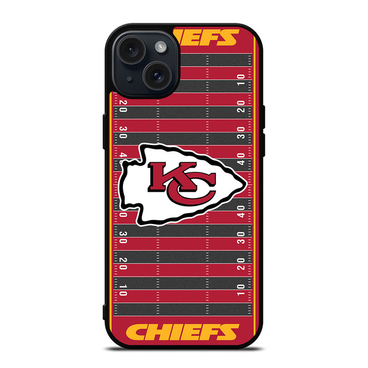 KANSAS CITY CHIEFS FOOTBALL FIELD iPhone 15 Plus Case Cover