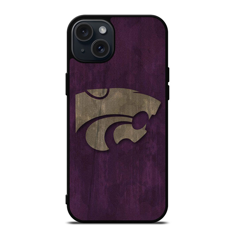 KANSAS STATE WILDCATS FOOTBALL LOGO iPhone 15 Plus Case Cover