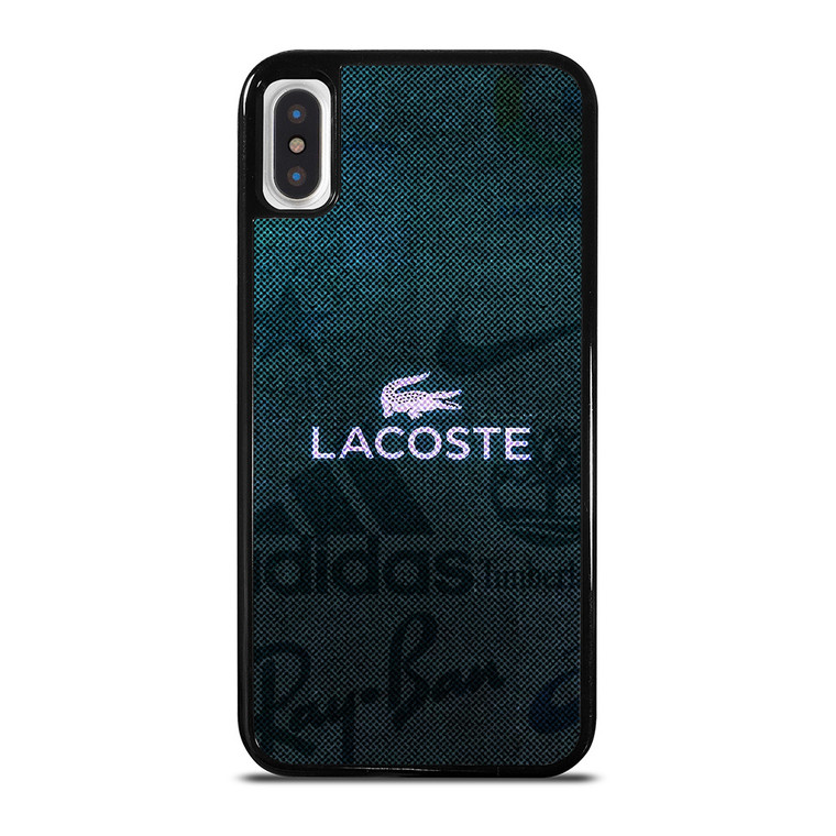 LACOSTE ADIDAS NIKE LOGO iPhone X / XS Case Cover