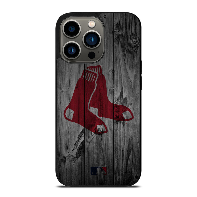 BOSTON RED SOX BASEBALL MLB WOOD LOGO iPhone 13 Pro Case Cover