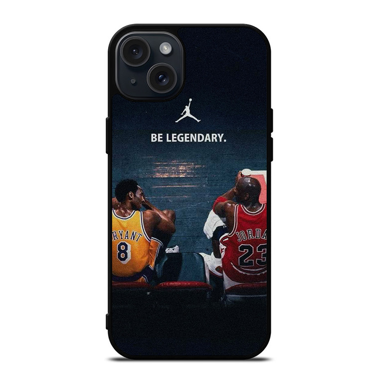 KOBE BRIANT X MICHAEL JORDAN LEGENDARY iPhone 15 Plus Case Cover