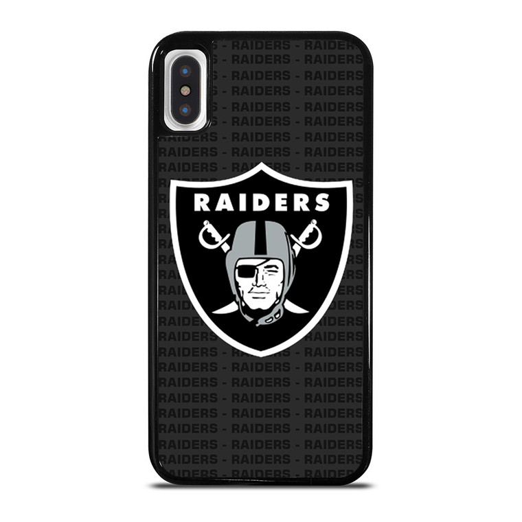 LAS VEGAS RAIDERS FOOTBALL TEXT iPhone X / XS Case Cover