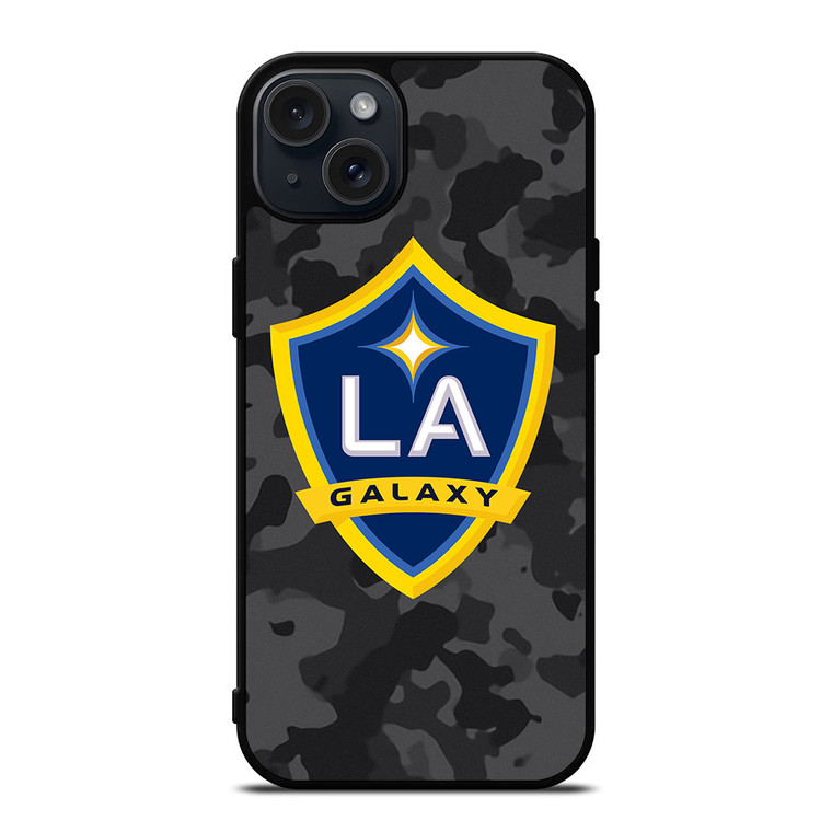 LA GALAXY MLS BLACK CAMO iPhone 15 Plus Case Cover