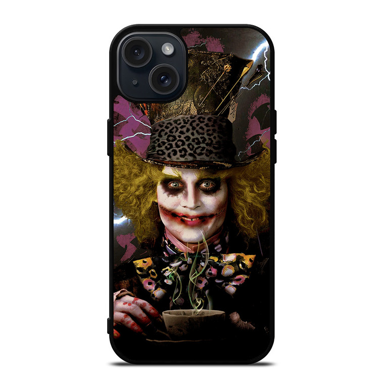 MAD HATTER ALICE IN WONDERLAND MOVIES iPhone 15 Plus Case Cover MAD HATTER ALICE IN WONDERLAND MOVIES iPhone 15 Plus Case Cover