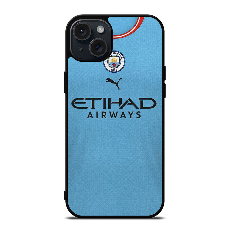 MANCHESTER CITY 2022-23 JERSEY iPhone 15 Plus Case Cover