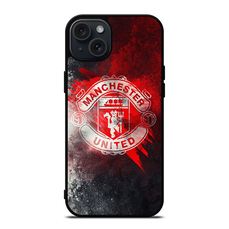 MANCHESTER UNITED FOOTBALL CLUB LOGO iPhone 15 Plus Case Cover