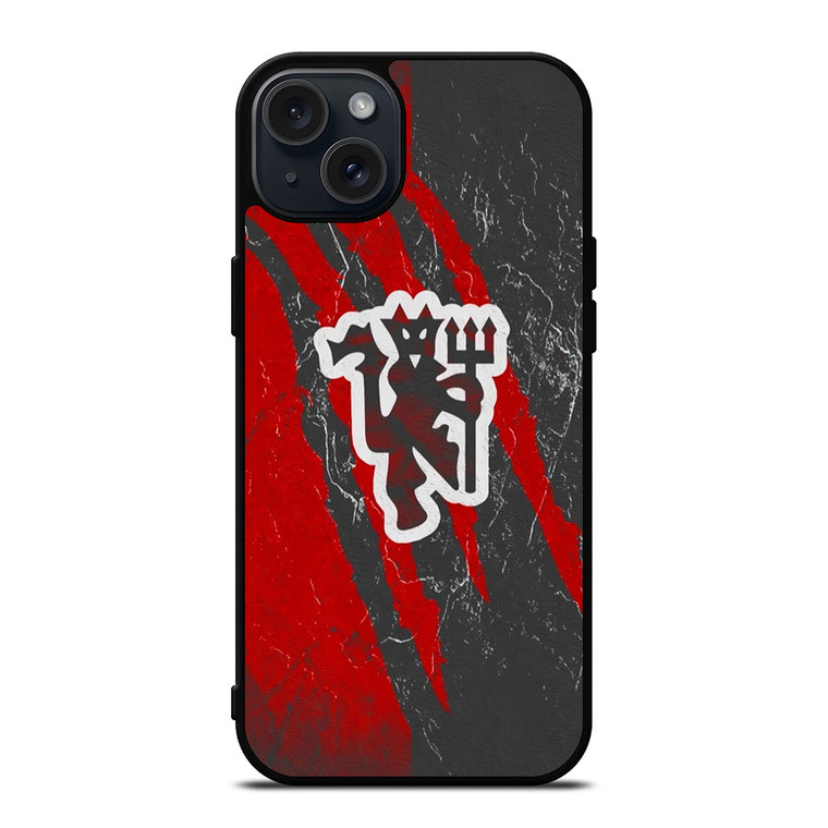 MANCHESTER UNITED RED DEVILS iPhone 15 Plus Case Cover MANCHESTER UNITED RED DEVILS iPhone 15 Plus Case Cover