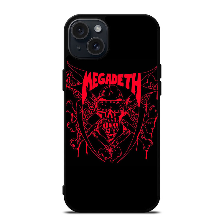 MEGADETH METAL BAND LOGO iPhone 15 Plus Case Cover MEGADETH METAL BAND LOGO iPhone 15 Plus Case Cover