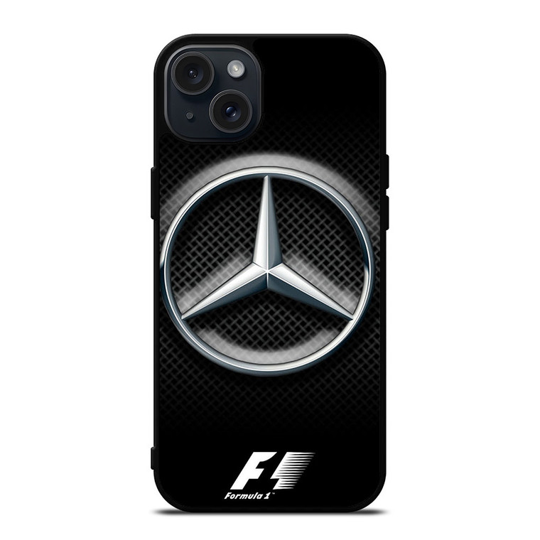 MERCEDES BENZ FORMULA ONE F1 LOGO iPhone 15 Plus Case Cover