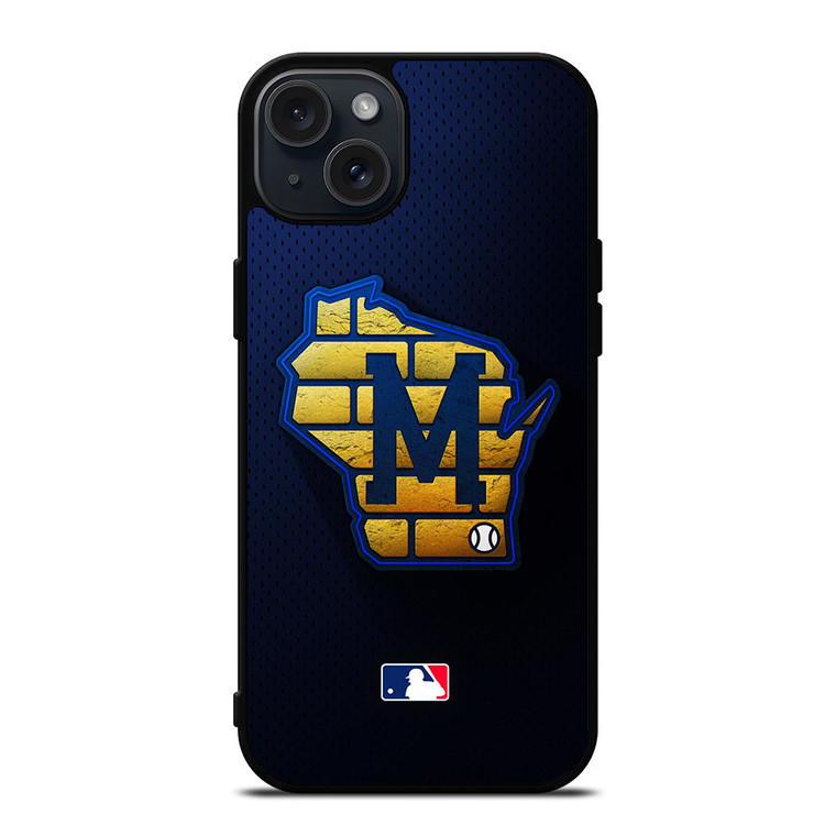 MILWAUKEE BREWERS MLB BASEBALL ICON iPhone 15 Plus Case Cover