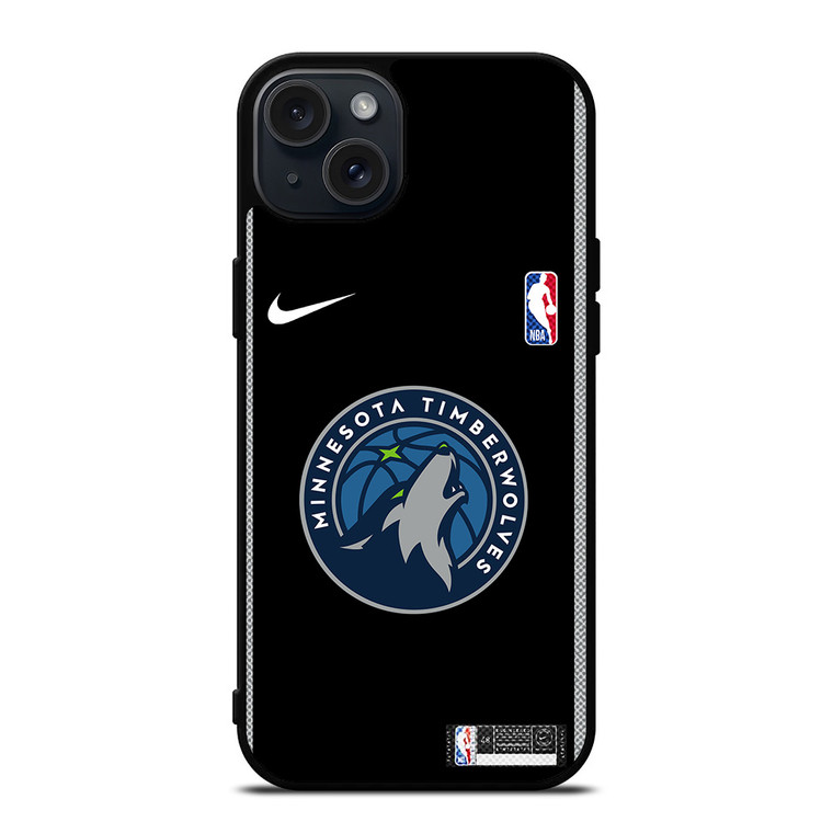 MINNESOTA TIMBERWOLVES NIKE NBA BASKETBALL iPhone 15 Plus Case Cover MINNESOTA TIMBERWOLVES NIKE NBA BASKETBALL iPhone 15 Plus Case Cover