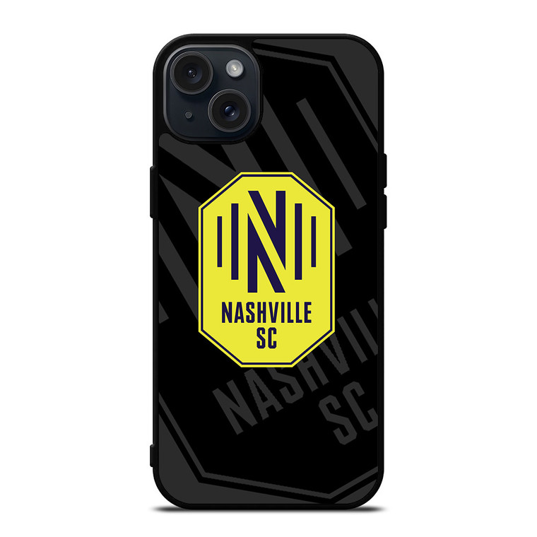 NASHVILLE SC MLS BLACK iPhone 15 Plus Case Cover