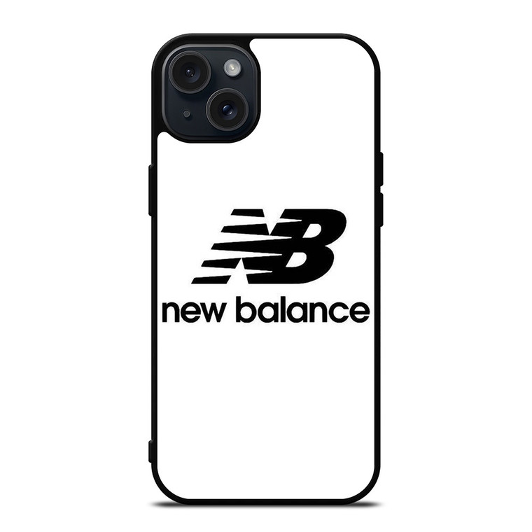 NEW BALANCE WHITE LOGO iPhone 15 Plus Case Cover