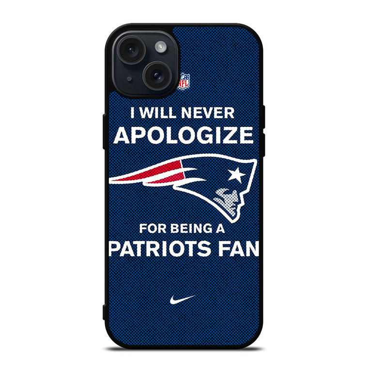 NEW ENGLAND PATRIOTS NFL FOOTBALL FANS iPhone 15 Plus Case Cover