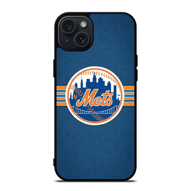 NEW YORK METS MLB BASEBALL LOGO iPhone 15 Plus Case Cover