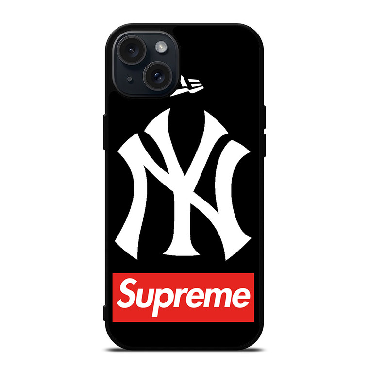 NEW YORK YANKEES SUPREME NEW ERA iPhone 15 Plus Case Cover NEW YORK YANKEES SUPREME NEW ERA iPhone 15 Plus Case Cover