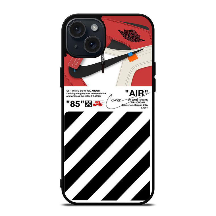 NIKE AIR JORDAN OFFWHITE SHOES iPhone 15 Plus Case Cover