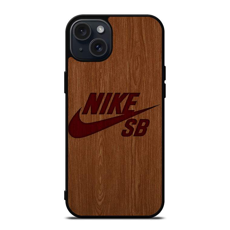 NIKE SKATEBOARD WOODEN LOGO iPhone 15 Plus Case Cover