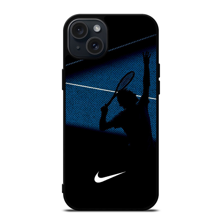 NIKE TENNIS ROGER FEDERER SILHOUETTE iPhone 15 Plus Case Cover