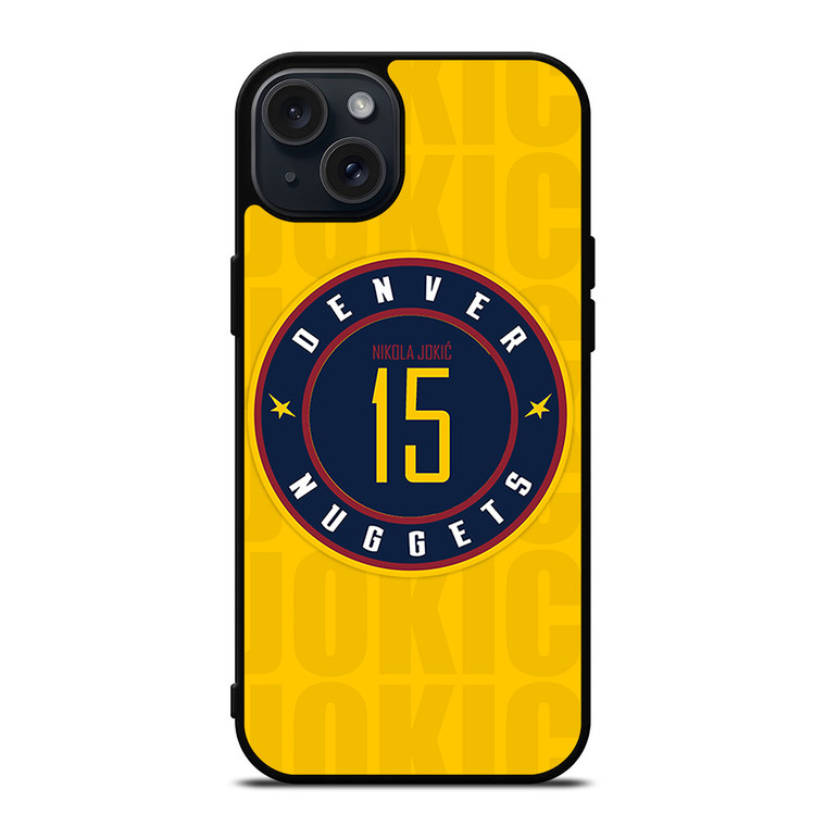 NIKOLA JOKIC DENVER NUGGETS LOGO iPhone 15 Plus Case Cover
