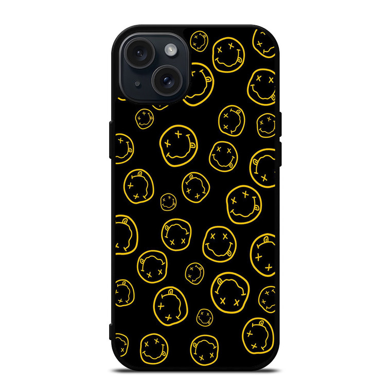 NIRVANA ROCK ICON PATTERN iPhone 15 Plus Case Cover