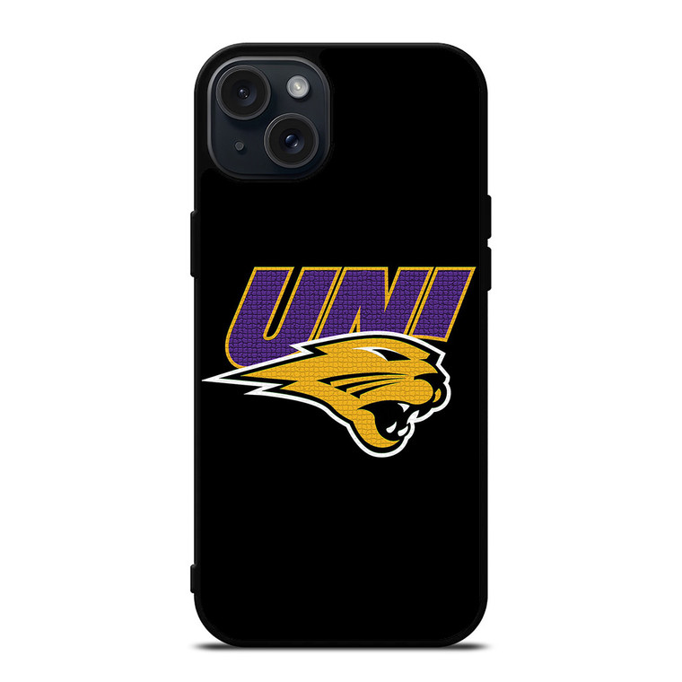 NORTHERN IOWA PANTHERS FOOTBALL LOGO iPhone 15 Plus Case Cover
