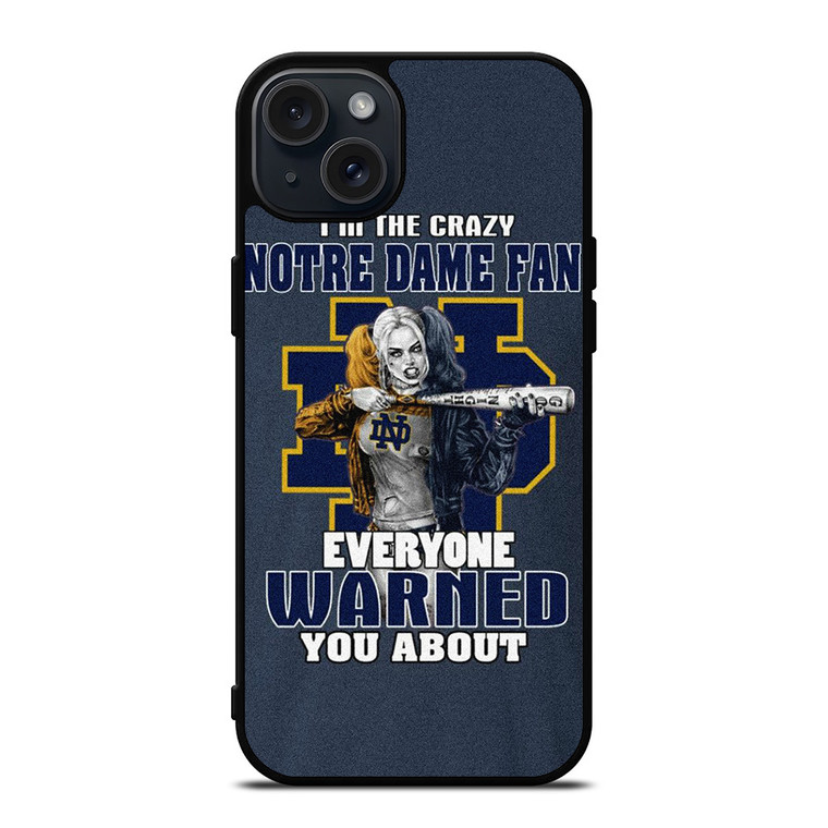 NOTRE DAME FIGHTING HARLEY QUINN iPhone 15 Plus Case Cover NOTRE DAME FIGHTING HARLEY QUINN iPhone 15 Plus Case Cover