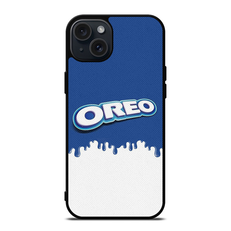 OREO CHOCOLATE MILK COOKIES LOGO iPhone 15 Plus Case Cover