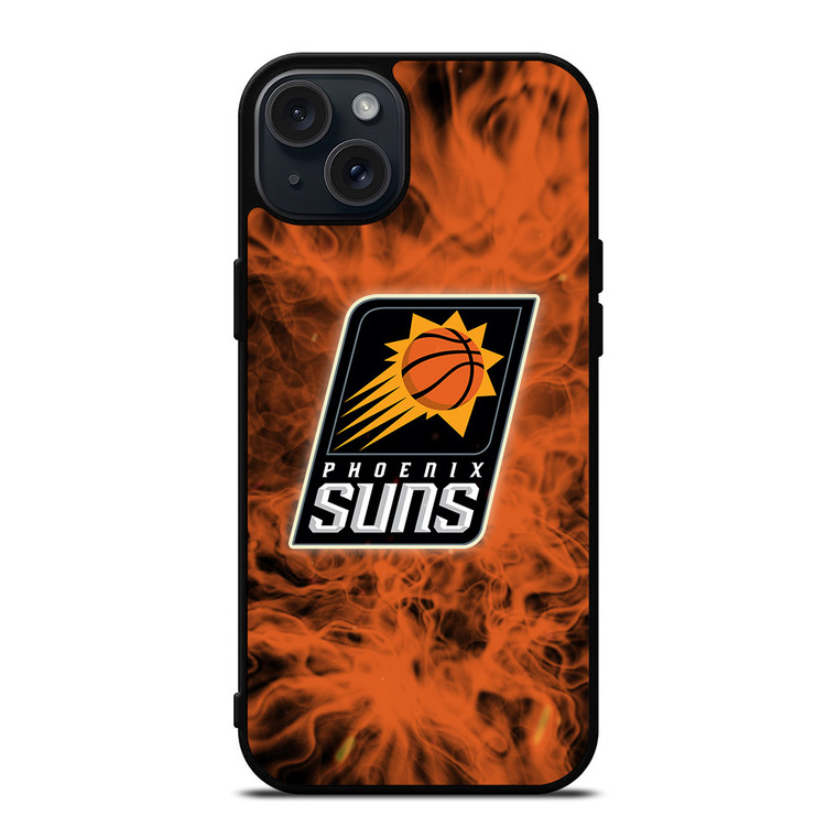 PHOENIX SUNS BASKETBALL NBA FIRE iPhone 15 Plus Case Cover PHOENIX SUNS BASKETBALL NBA FIRE iPhone 15 Plus Case Cover