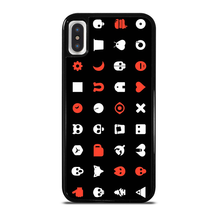 LOVE DEATH AND ROBOTS PATTERN iPhone X / XS Case Cover