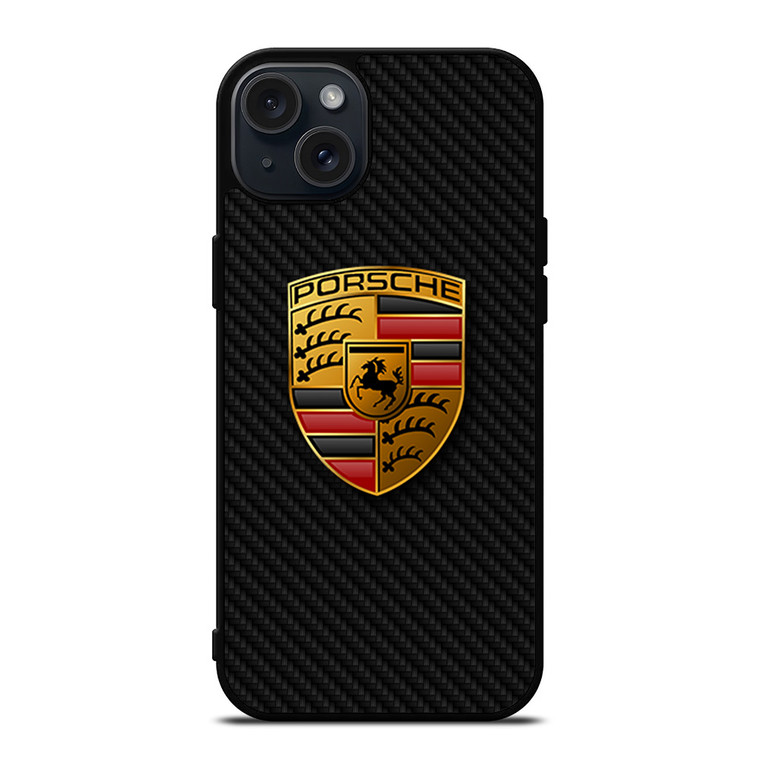 PORSCHE AUTOMOBILE CARBON FIBER iPhone 15 Plus Case Cover