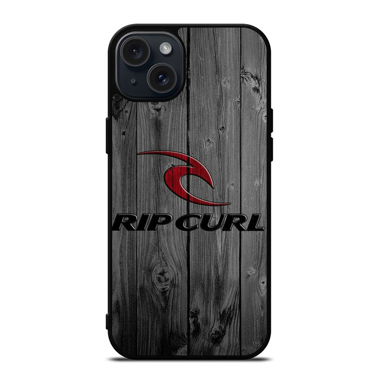 RIP CURL SURFING WOODEN LOGO iPhone 15 Plus Case Cover