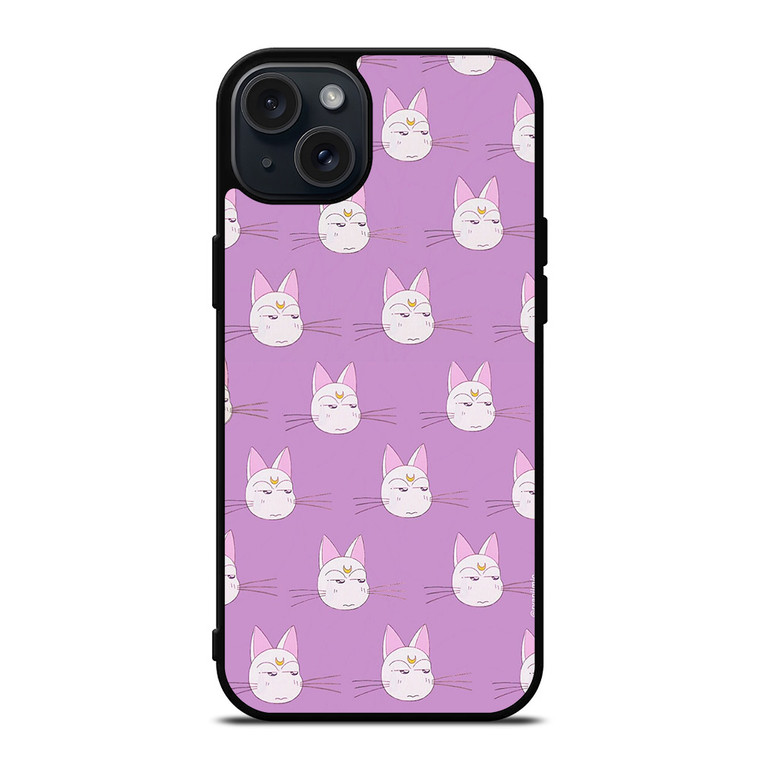 SAILOR MOON CAT CUTE PATTERN iPhone 15 Plus Case Cover