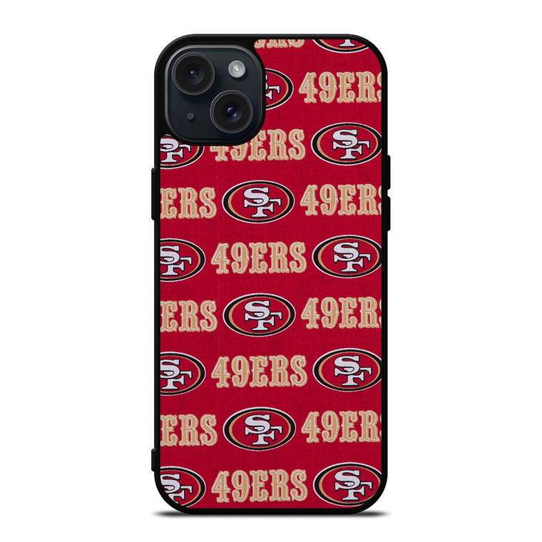 SAN FRANCISCO 49ERS PATTERN iPhone 15 Plus Case Cover