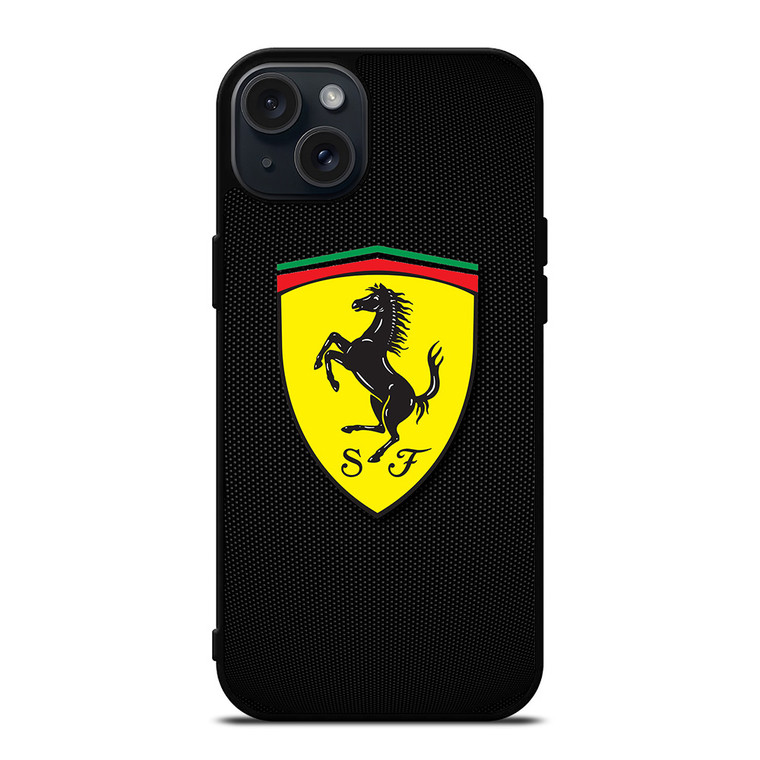 SCUDERIA FERRARI CARBON FIBER iPhone 15 Plus Case Cover