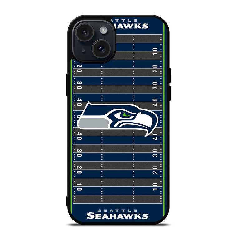 SEATTLE SEAHAWKS FOOTBALL FIELD iPhone 15 Plus Case Cover