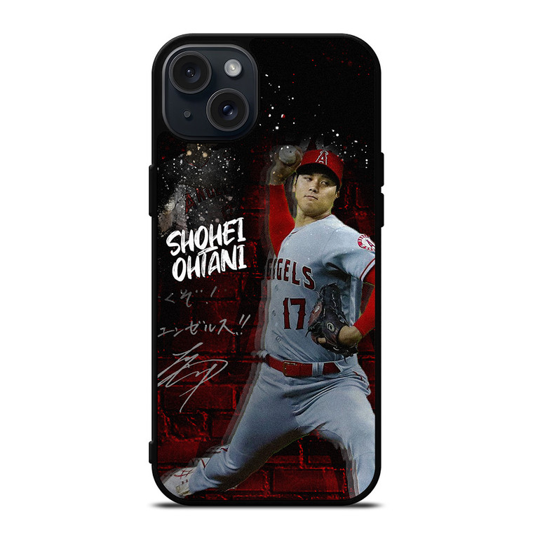 SHOHEI OHTANI LOS ANGELES ANGELS BASEBALL 2 iPhone 15 Plus Case Cover